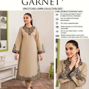 2 piece unstitched suit for women with shirt and trouser fabric, premium quality material available at Zainab Closets.
