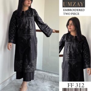 2 piece unstitched suit for women with shirt and trouser fabric, premium quality material available at Zainab Closets.